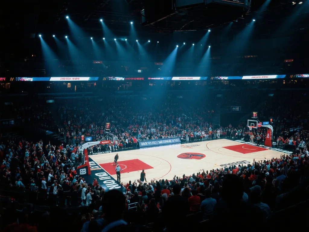 火爆的NBA决赛现场